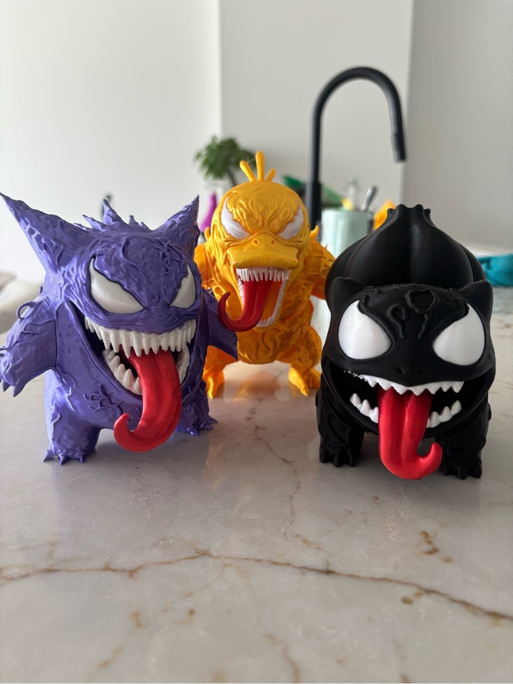 Gengar psyduck bulbasaud venomized pokemons set of 3